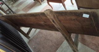 Banco rústico madera pino antiguo