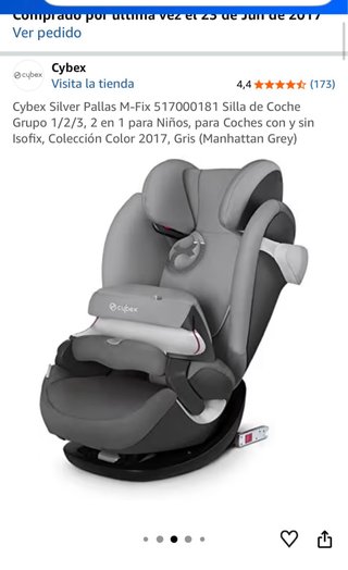 Silla de Coche Cybex Pallas M-Fix Gris