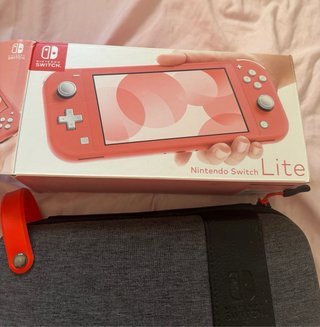 Nintendo Switch Lite Rosa+Estuche+Accesorios