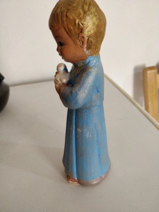 Niño Jesús con pájaro