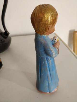 Niño Jesús con pájaro