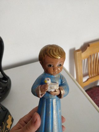Niño Jesús con pájaro