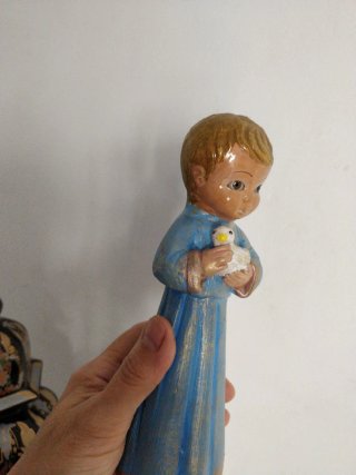 Niño Jesús con pájaro