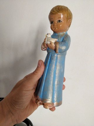 Niño Jesús con pájaro