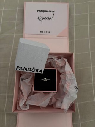 Anillo Pandora Corazones Plata