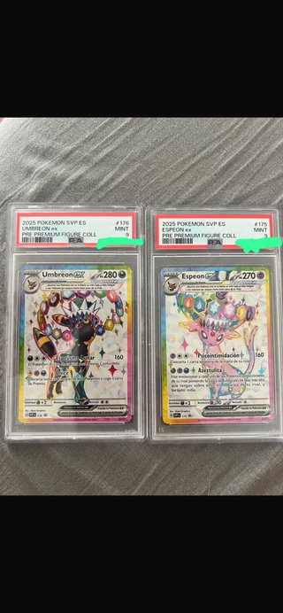 2x Pokémon Umbreon Espeon PSA MINT