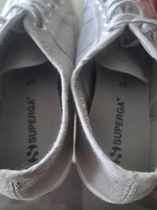 Superga grises talla 37