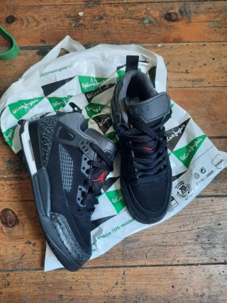 Jordan Zapatillas Negras y Grises original