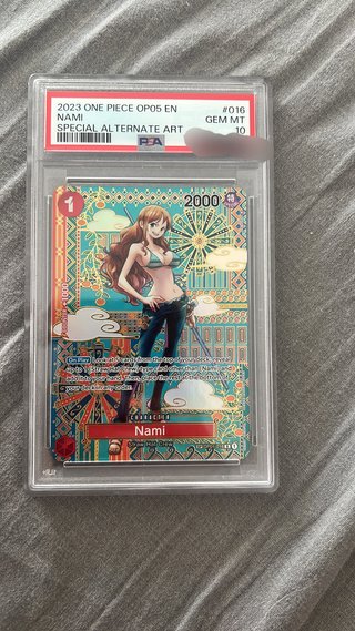 Carta Nami OP05 PSA 10 Alternate Art