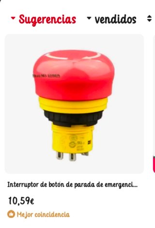 Pulsador Parada Emergencia IDEC X6 AB6E pack de 4