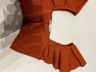Top Zara volantes talla M