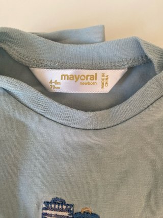 2 Camisetas Mayoral Niño 4-6 Meses