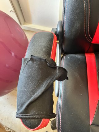 Silla escritorio Negra y Roja