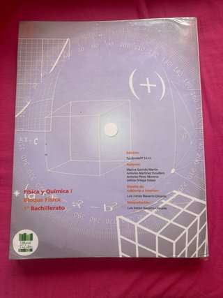 Libros de física y química primero bachillerato.