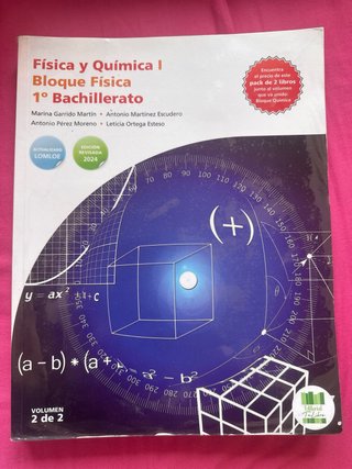 Libros de física y química primero bachillerato.