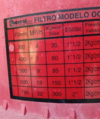Depuradora Piscina Negra y Roja