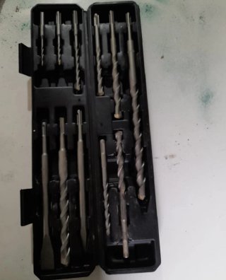 Set punte trapano muro cemento mattoni varie misur