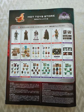 Catálogo Hot Toys Star Wars Celebration Japón 2025
