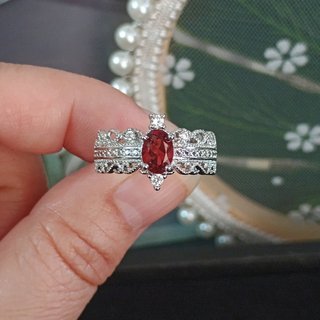 Anillo Granate Natural