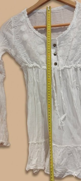 Camisa hippie chic blanca XS Ibiza