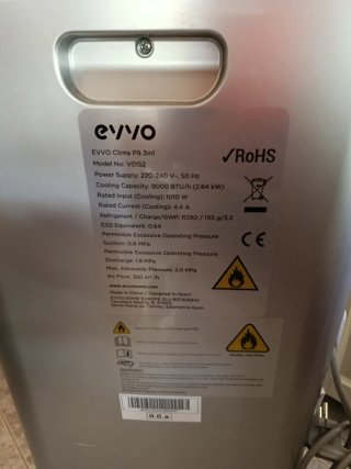 Aire Acondicionado Portátil EVVO