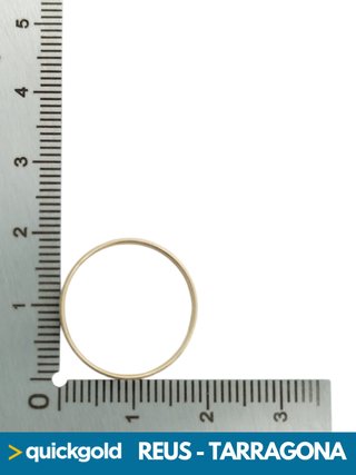 035-01-00485 ALIANZA ORO BICOLOR 18K LISAT14/54