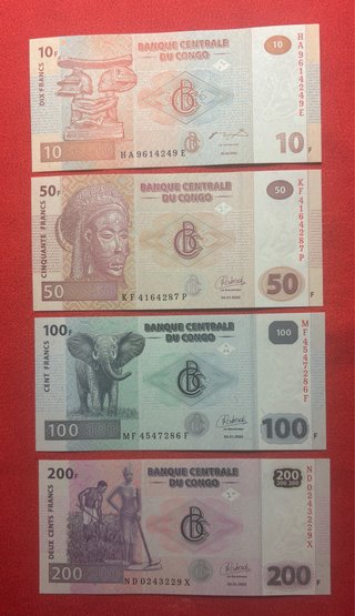 Banconote Repubblica Democratica del Congo