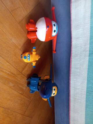 3 Figuras Aviones Juguete