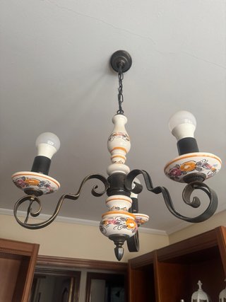 Lámpara de techo cerámica y metal
