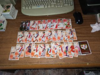 RAYO VALLECANO. LOTE DE 172 FICHAS DIFERENTES
