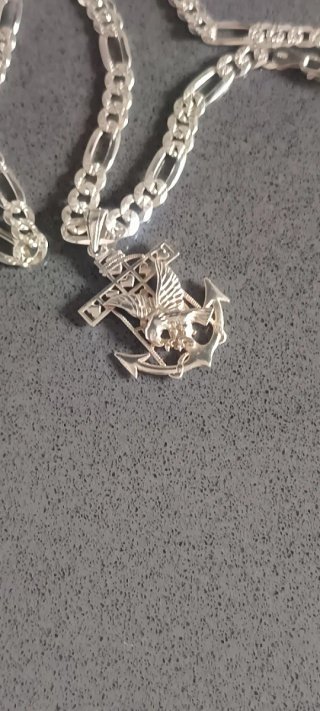 Cadena y Dije Plata Ley 925