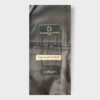 Completo Uomo Doppelgänger Blu Navy Slim Fit