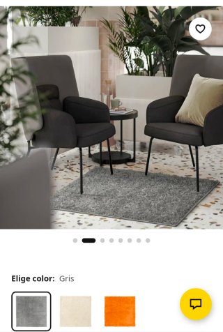 Alfombra Ikea Arende Beige/Gris