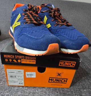 Zapatillas Munich Hombre Talla 44 Azul/Naranja