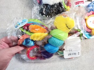 Lote Juguetes Bebé Panda, Oruga, Fisher Price