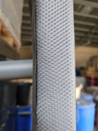 Base tapizada gris [150 x 190] + válvulas de  aire