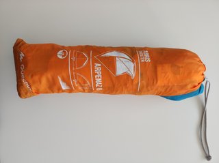 Tienda de campaña paravientos naranja