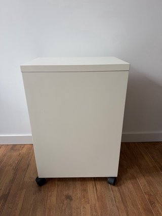 Cajonera blanca con ruedas Ikea Micke