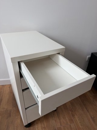 Cajonera blanca con ruedas Ikea Micke