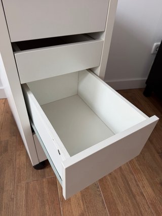 Cajonera blanca con ruedas Ikea Micke