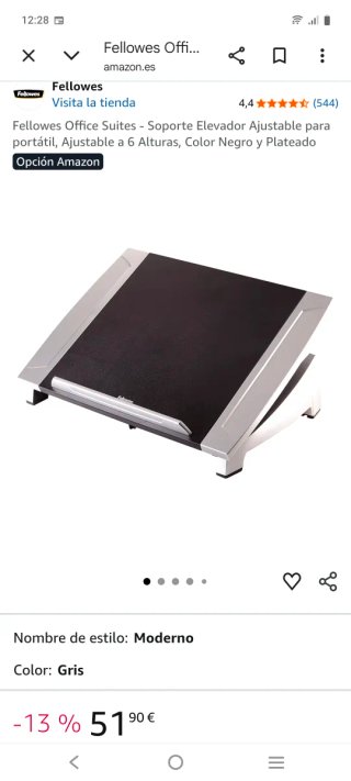 Fellowes Soporte Portátil Ordenador sin estrenar