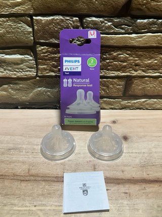 Philips Avent 2UD Tetinas Natural Reponse Flujo 2