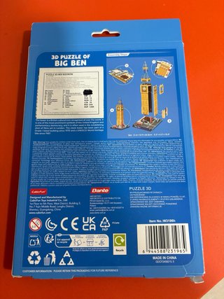 Puzzle 3D Big Ben 21 Piezas