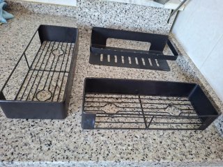 Estanterías de metal para baño