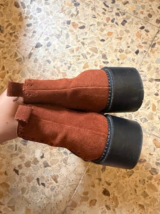 Botines ante Mango marrones