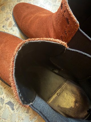 Botines ante Mango marrones