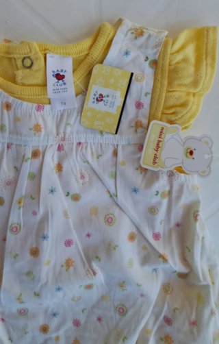 Vestido niña con body estampado floral