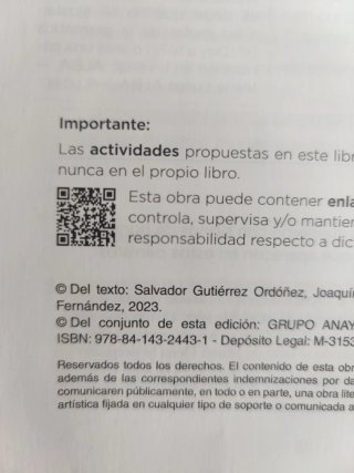 Lengua y Literatura, 4 ESO, Operación mundo