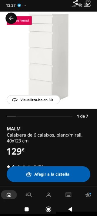Cómoda Cajonera Blanca Ikea NUEVA