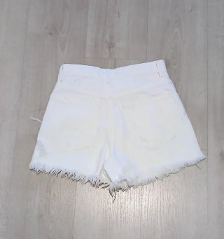 Shorts blancos mujer rotos